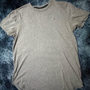 Hollister Heather Gray Short Sleeve Tee
